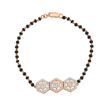 Load image into Gallery viewer, Royal Hexagons Mangalsutra Bracelet
